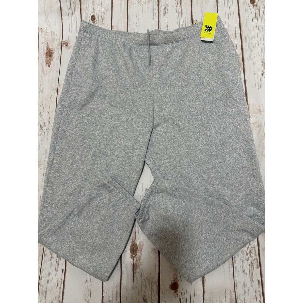 All In Motion Womens High Rise Fleece Joggers Heather Gray Athletic Pants NWT